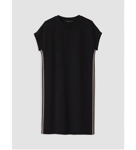 LCW EVERYDAY Siyah Soft Touch Oversize Elbise