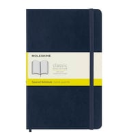 Moleskine Yumuşak Kapak Defter Safir Mavi (Kareli - 13x21) - 5598
