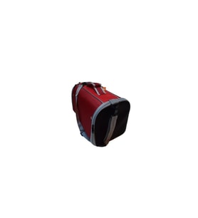 La Vista Yırtılmaz Fileli Flybag Kedi, Küçük Köpek Taşıma Çantası Kırmızı 35-25-50cm