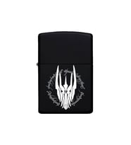 Lotr Sauron Desenli Kişiye Özel İsimli Benzinli Siyah Metal Çakmak