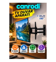 27–55 İnç LCD LED TV Duvar Askı Aparatı Çift Kollu Hareketli VESA Uyumlu