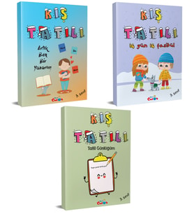 Mavi Önlük 3. Sınıf Kış Tatili Seti  3 Kitap