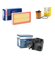 Bosch Filtre Bakım Seti Citroen C5 II 1.6 HDi Dizel 2005-2007 Hava + Yağ f. + Yakıt Filtre Bosch