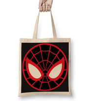Spider Man Spider Face Bez Çanta Uzun Saplı