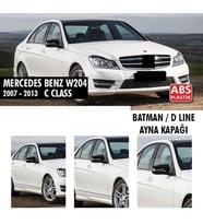 Mercedes C Uyumlu Serisi W204 (2007-2013) Batman Ayna Kapağı (Parlak Siyah)