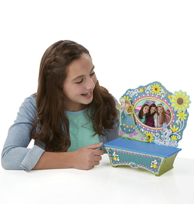 LİSANSLI - Doh Vinci Frozen Makyaj Masası Tasarım Seti B5512