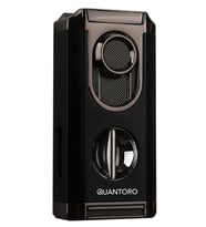 Quantoro 3 Torch Pürmüz V-Cut Siyah Metal Puro Çakmağı - TRZ1209