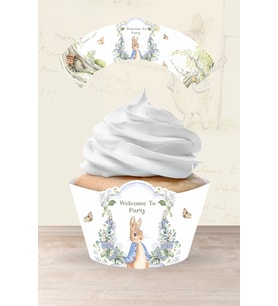 Peter Rabbit Tavşan Temalı Cupcake Sargısı 8'li