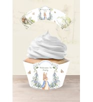 Peter Rabbit Tavşan Temalı Cupcake Sargısı 8'li