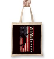 US American Flag Volleyball Setter Ball Sports Player Game Bez Çanta Uzun Saplı