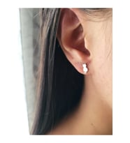 925 Ayar Gümüş Kedili Stud Küpe