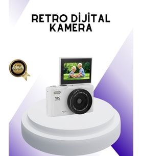 5K UHD Dijital Kamera WiFi Bağlantılı Otofokus 18x Zoom Taşınabilir