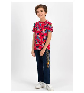 ROLY POLY RP 1634-2 ERKEK ÇOCUK PİJAMA TAKIM (Kırmızı)