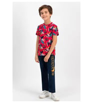 ROLY POLY RP 1634-2 ERKEK ÇOCUK PİJAMA TAKIM (Kırmızı)