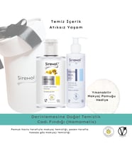 Sirenol Doğal Cadı Fındığı Cilt Sıkılaştırıcı Tonik ve Yüz Yıkama Köpüğü Set (1 Adet Ped Hediyelidir)