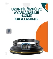 Mey İthalat® Type C Şarjlı LED Kafa Lambası Güç Göstergeli 53 Modlu