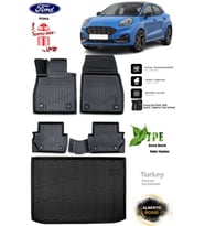 Ford Puma 2024 Araca Özel 3D Paspas Ve 3D Bagaj Havuzu