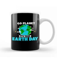 Cute Go Planet It's Your Earth Day Funny Pun Kupa Bardak Porselen