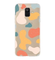 Samsung Galaxy A6 (2018) Uyumlu Kapak Grunge Tasarımlı Şeffaf Silikon Kılıf