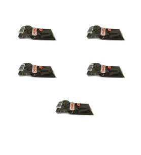 Plastik Çatal Siyah Renkli Parti Piknik Davet Doğum Günü Çatalı - 18 Cm. - 25 Adetlik 5 Paket