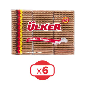 Ülker Pötibör Bisküvi 450 G x 6 Adet