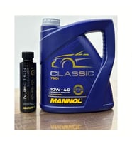 2025 10W40 Mannol Classic 4L Motor Yağı ve Injector Cleaner 250ml Benzin Enjektör Temizleyici