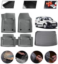 Peugeot Bipper Uyumlu Paspas Araca Özel Bagaj Havuzu MBS Gri