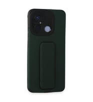 Xiaomi Redmi 12c Kılıf Mega Standlı Silikon - Yeşil