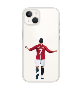 Iphone 14 Uyumlu Cristiano Ronaldo Tasarımlı Şeffaf Telefon Kılıfı