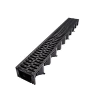 ACO HEXALINE 2 CHANNEL KANAL + IZGARA SİYAH 130x1000 1M 319310 - 319210
