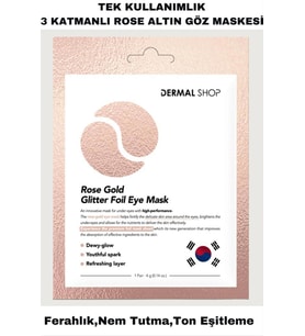 DERMAL Rose Gold Glitter Foil Göz Maskesi 4 gr