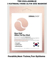 DERMAL Rose Gold Glitter Foil Göz Maskesi 4 gr