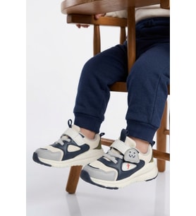 Cool Lila Cırtlı Desenli Anatomik Bebek Spor Ayakkabı Sneaker Dorian İA