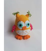 Baykuş Uyku Arkadaşı Amigurumi Organik Oyuncak