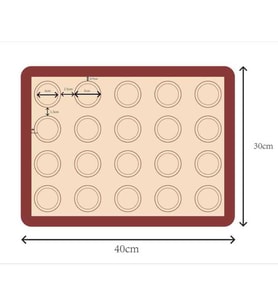 Silikon Makaron Mat 40x30 cm