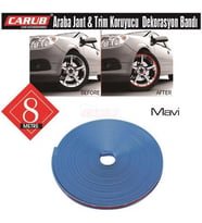 Carub Araba Jant Fitili Lastik Jant Trim Bandı 8 Metre MAVİ