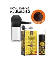 CEYLAN ADAM  Aplikatörlü Saç Dolgunlaştırıcı Fiber Topik Toz KOYU TON KAHVERENGİ