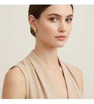 STİL İNCİSİ/XUPING JEWELRY KOZA MODEL KÜPE (Altın Rengi)