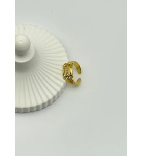 Çelik Gold Ayarlanabilir Yüzük - 25yzk99