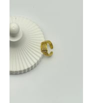 Çelik Gold Ayarlanabilir Yüzük - 25yzk99