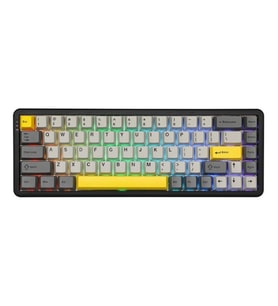 AJAZZ AK680 Max Gri Front Printed Magnetic Rice Manyetik Switch RGB Hotswap Mekanik Gaming Klavye
