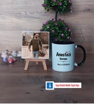 Anestezi Uzmanı Fotoğraflı Dekoratif Taş, Kupa Bardak Beyaz Hediye (Model 11)