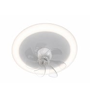 Beyaz Ø50cm LED Fanlı 6500K Soğuk Beyaz Modern Hareketli Polikarbon Plafonyer Avize