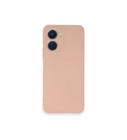 Newface Vivo Y16 Kılıf Nano içi Kadife Silikon - Pudra