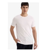 Defacto Slim Fit Beyaz Erkek T-Shirt M6606AZ/WT34