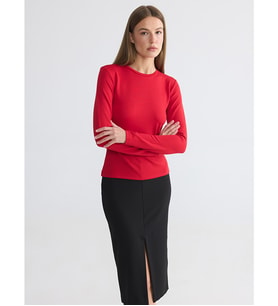 LCWAIKIKI Basic Kırmızı Soft Touch Kadın Body