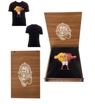 Galatasaray Lisanslı Icardi T-Shirt Aslan Ahşap Kutulu (Siyah)