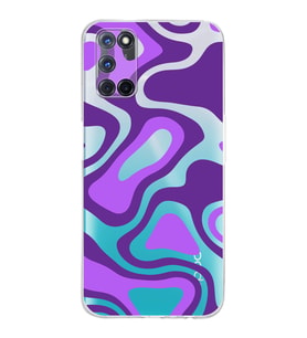 PrintiFy Oppo A72 Uyumlu Kamera Korumalı Renkli Desen Tasarımlı Şeffaf Silikon Kılıf