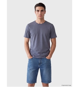 LCWAIKIKI Classic Mavi Regular Fit İnce Kumaş Tişört /03