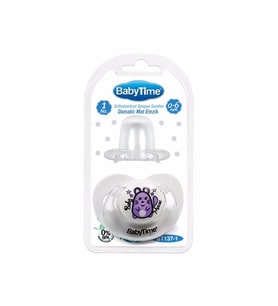 Babytime Bt137 Silikon Damaklı Emzik No 1 - Beyaz